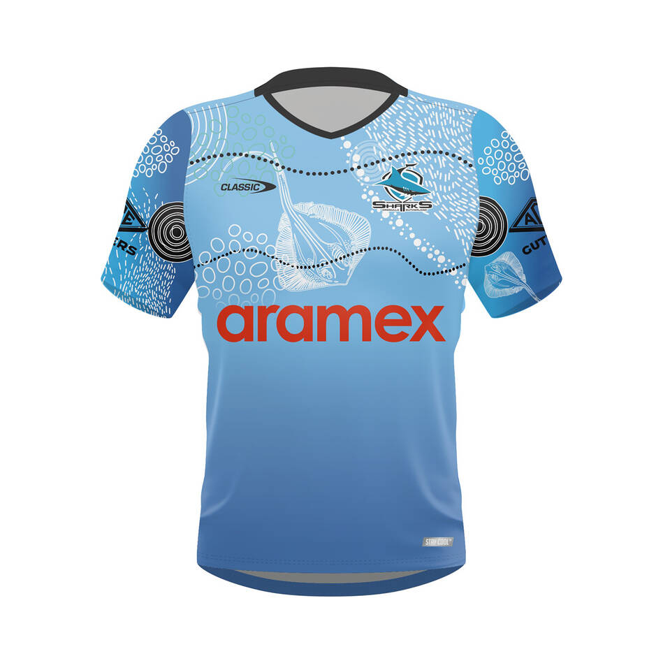 NRL Cronulla-Sutherland Sharks 2024 Indigenous Training Jersey