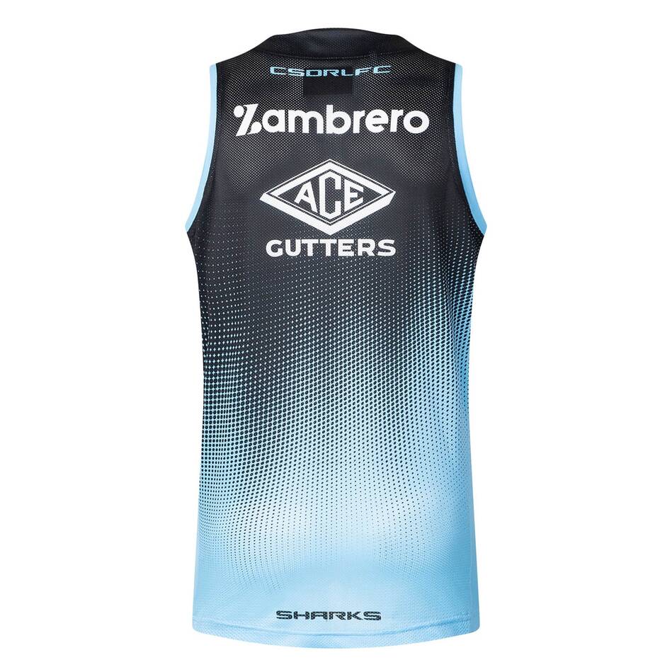 NRL Cronulla-Sutherland Sharks 2025 Blk Training Singlet