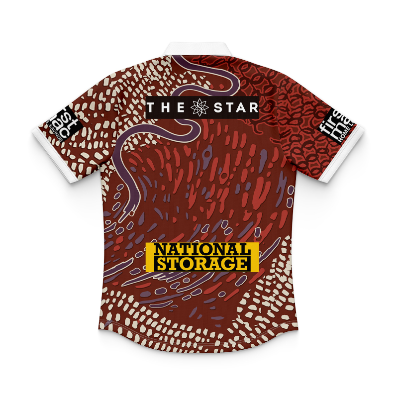 Kid's NRL Brisbane Broncos 2024 Indigenous Polo Shirt