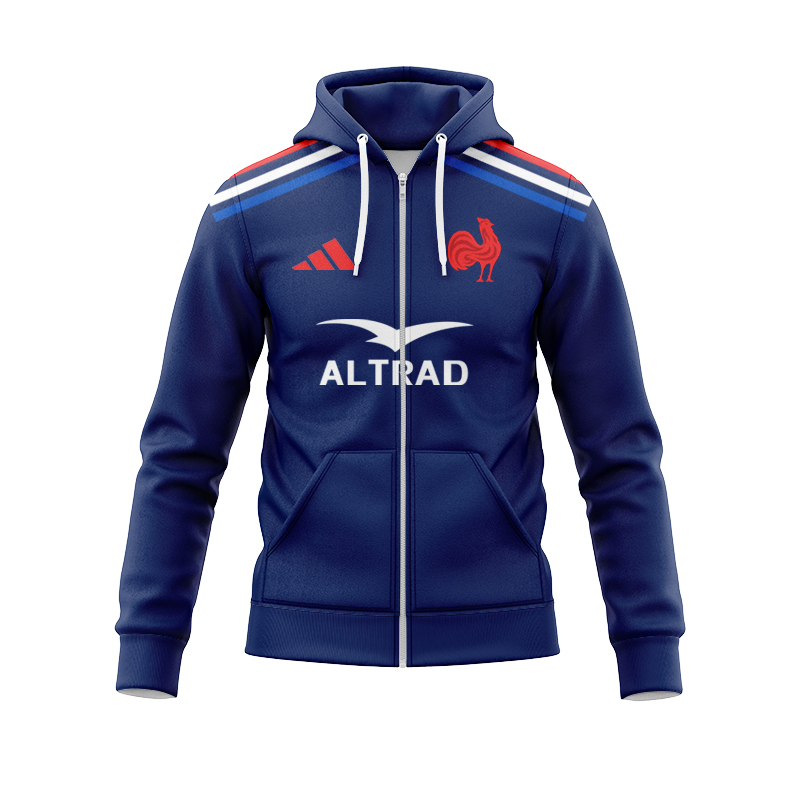 France Rugby 2024/25 Home Zipper Hoodie