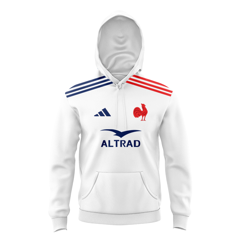 Kid's France Rugby 2024/25 Away Hoodie