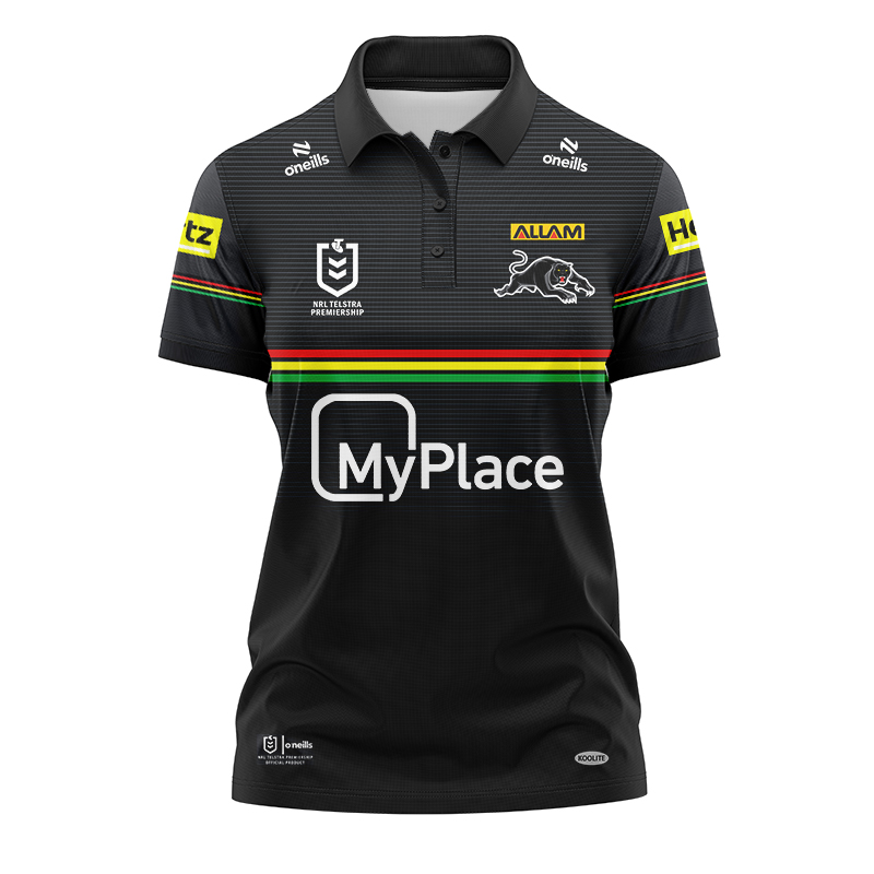 Women's NRL Penrith Panthers 2024 Home Polo Shirt