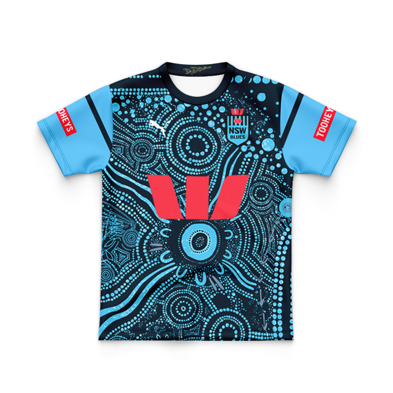 Kid's NRL NSW Blues 2024 Indigenous Jersey