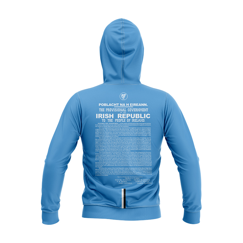 Kid's Ireland GAA 1916 Commemoration Sky Blue Hoodie