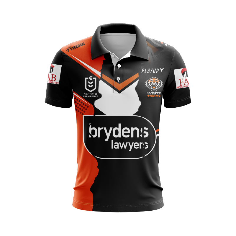 NRL Wests Tigers 2024 Mix Polo Shirt