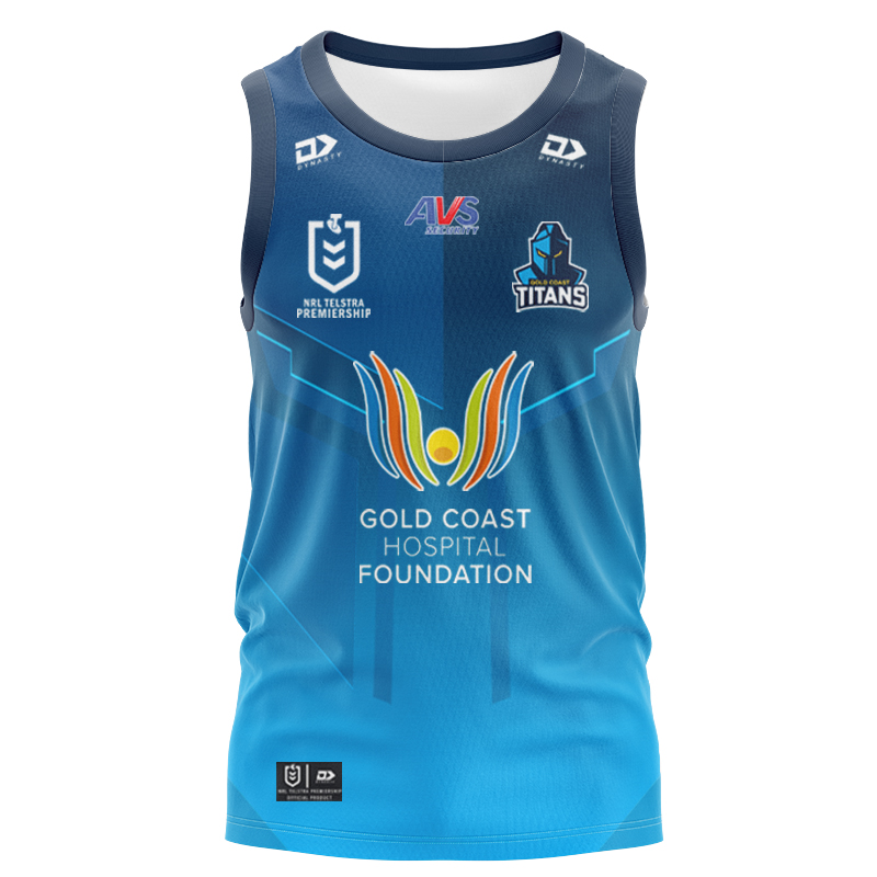 NRL Gold Coast Titans 2025 Junior Home Singlet