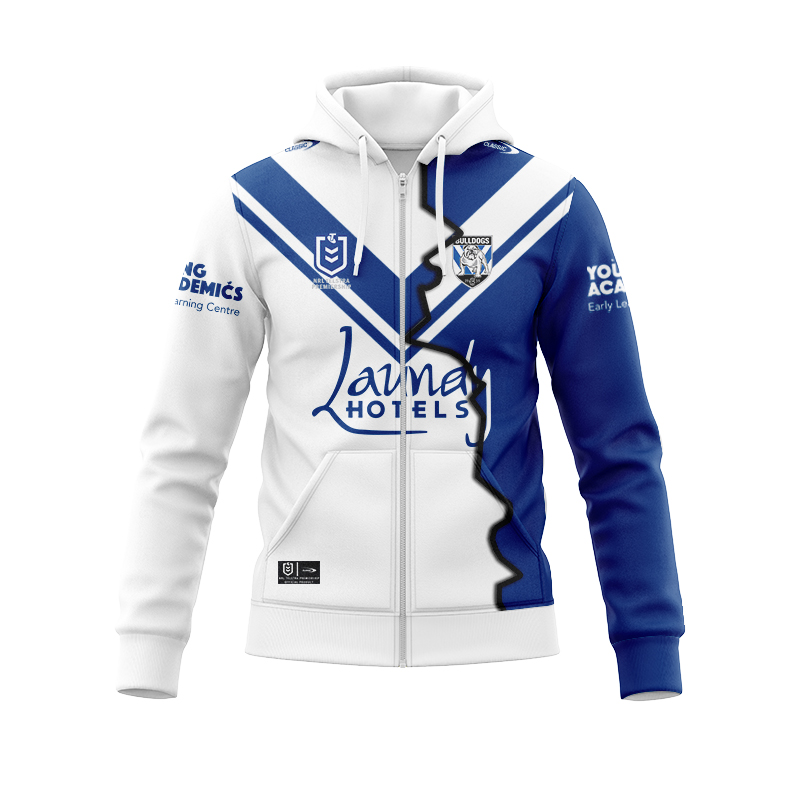 NRL Canterbury-Bankstown Bulldogs 2024 Mix Zipper Hoodie