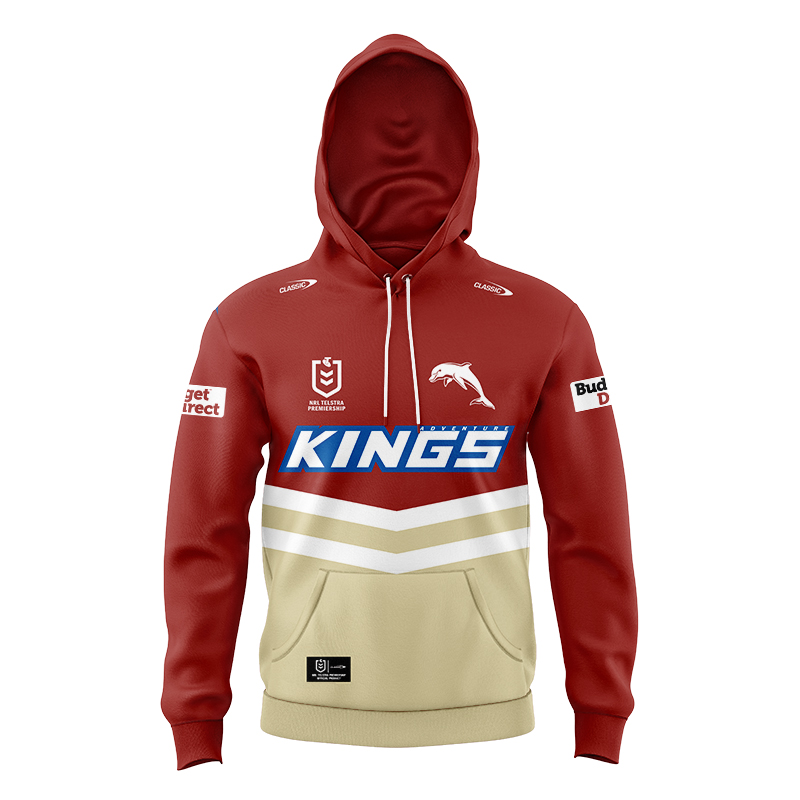 Kid's NRL Dolphins 2024 Home Hoodie