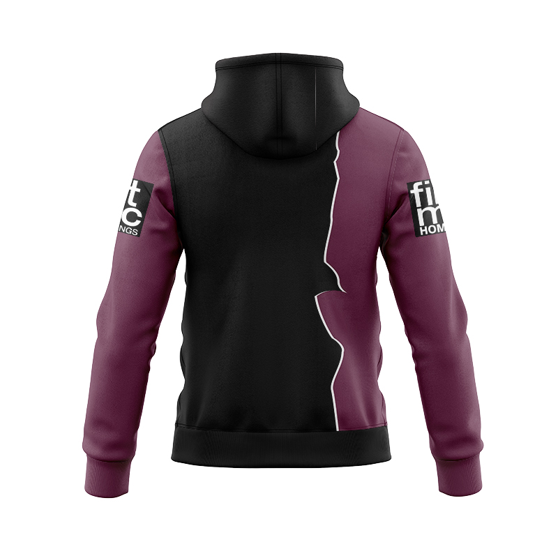 NRL Brisbane Broncos 2024 Training Mix Zipper Hoodie