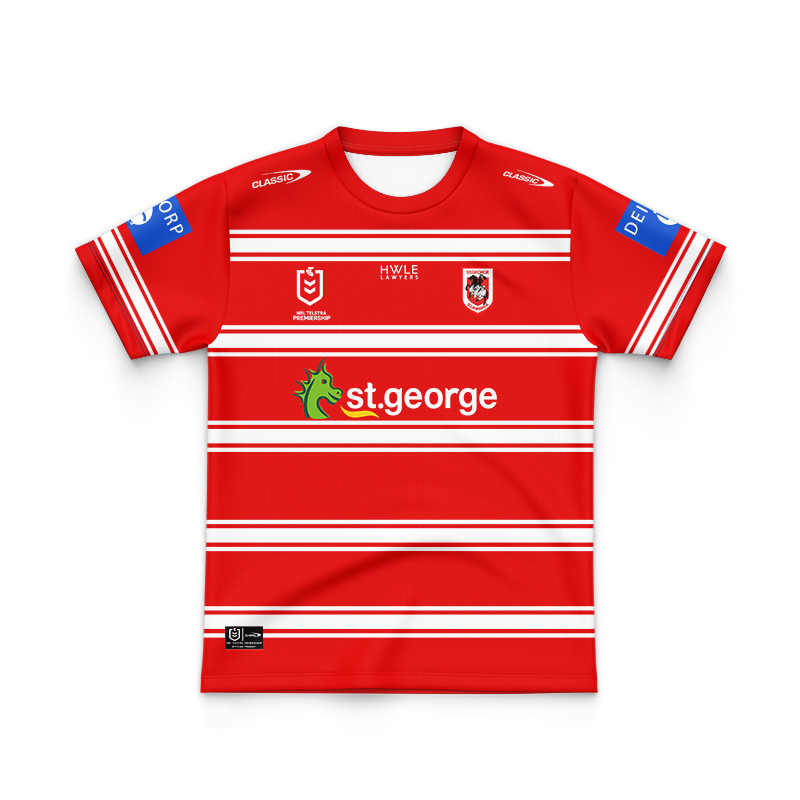Kid's NRL St George Illawarra Dragons 2024 Away Jersey