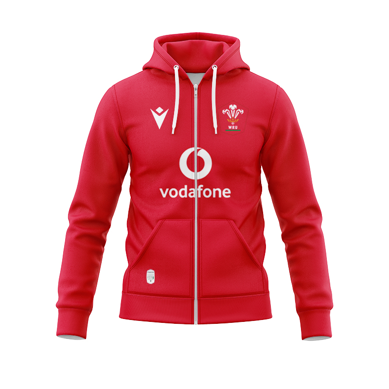Wales Rugby 2024 Home Zipper Hoodie
