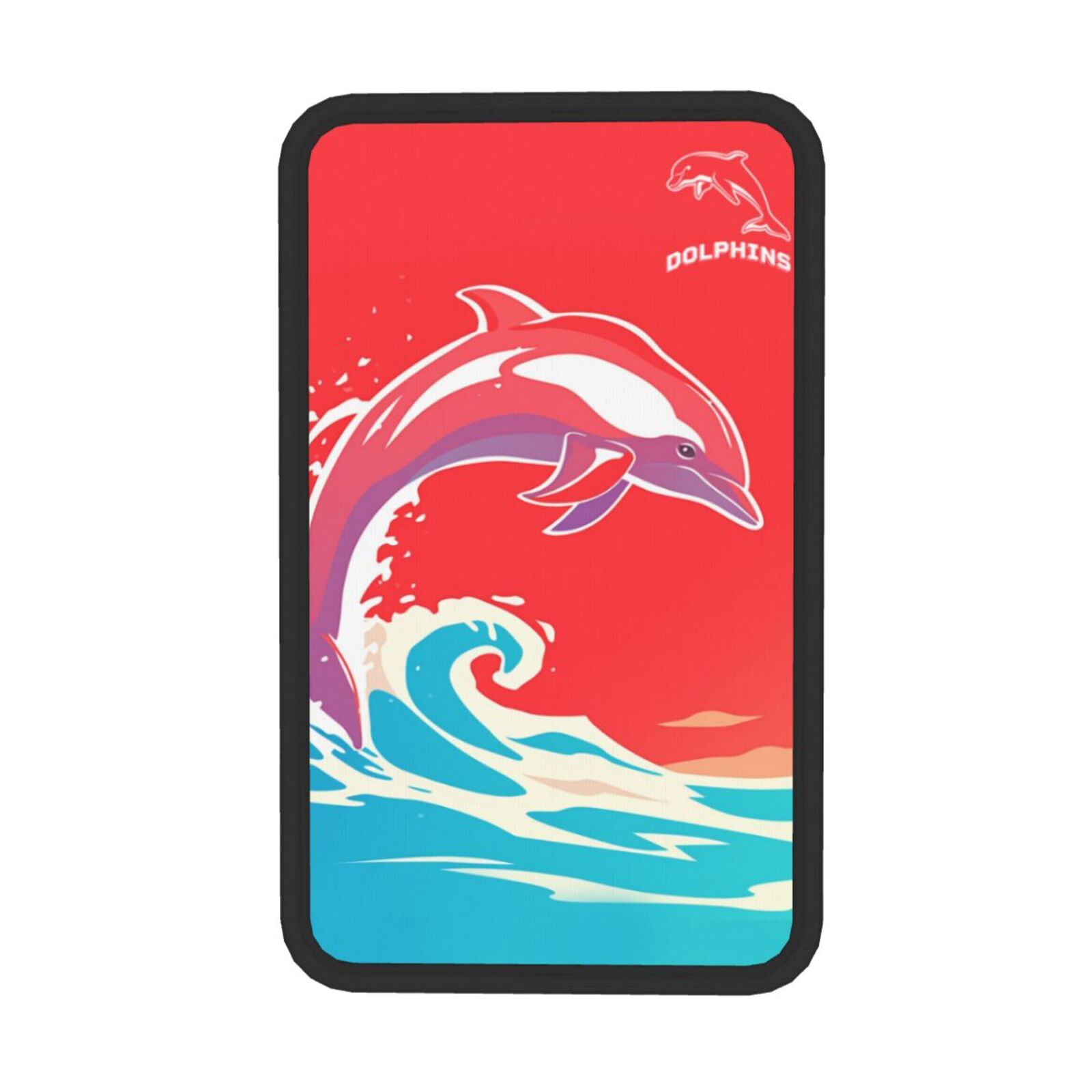 Dolphins High Saturation Plaid Car Handrail Box Cushion CHC2496