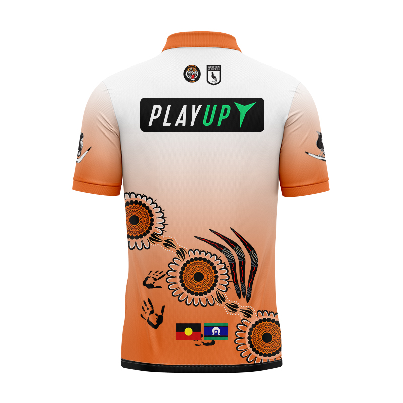 NRL Wests Tigers 2024 Indigenous Polo Shirt