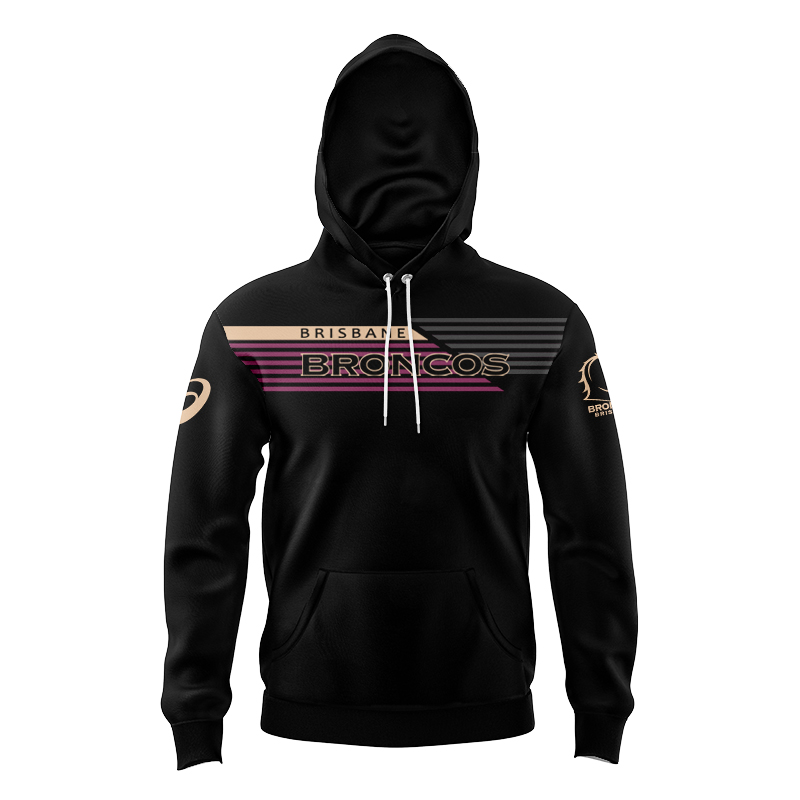 Kid's NRL Brisbane Broncos 2024 Travel Hoodie