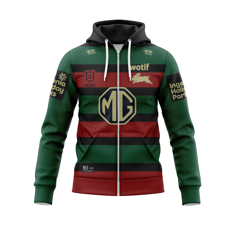 NRL South Sydney Rabbitohs 2024 Members Zipper Hoodie