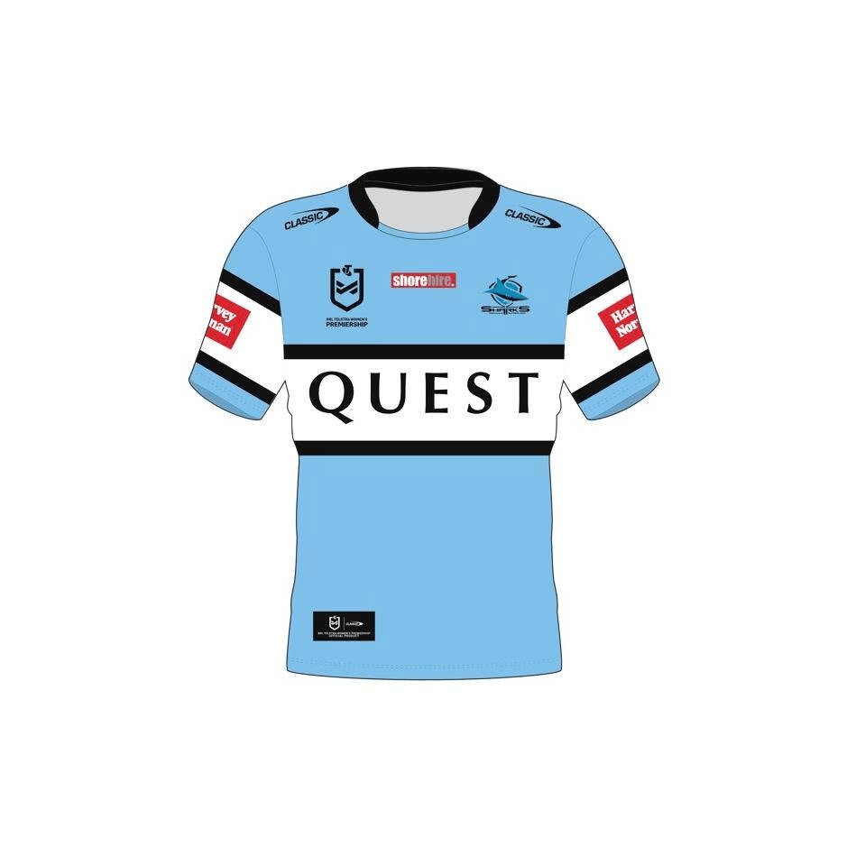 NRLW Cronulla-Sutherland Sharks 2024 Home Jersey