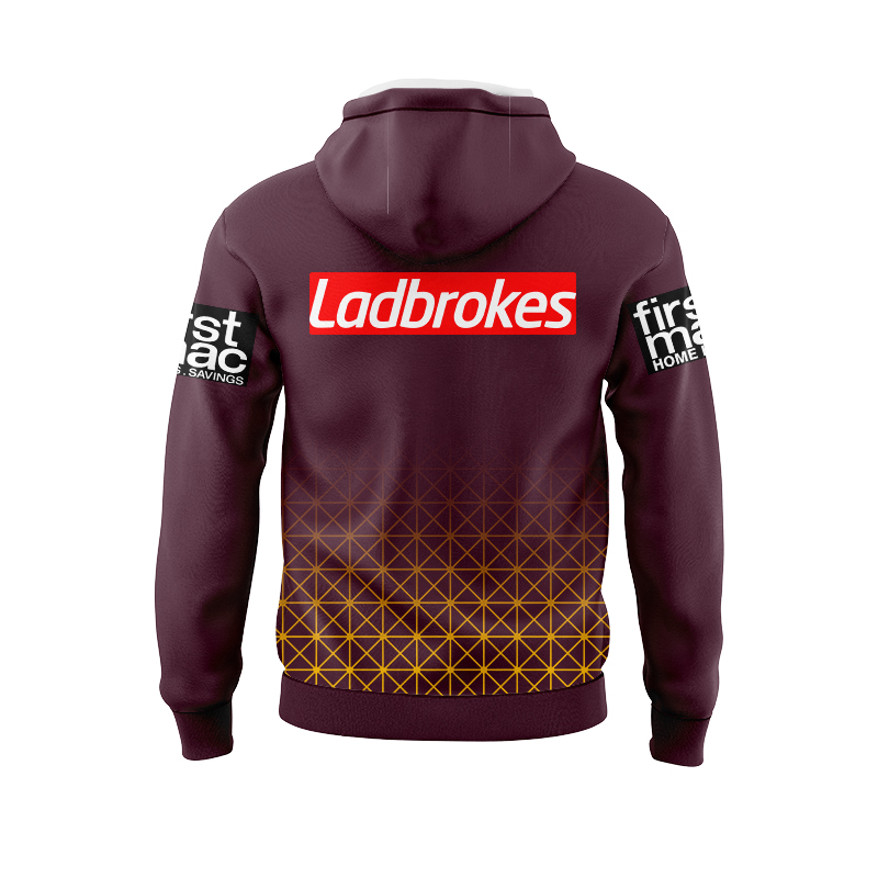 NRL Brisbane Broncos 2024 Players Maroon Hoodie