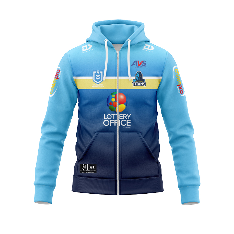 NRL Gold Coast Titans 2024 Home Zipper Hoodie