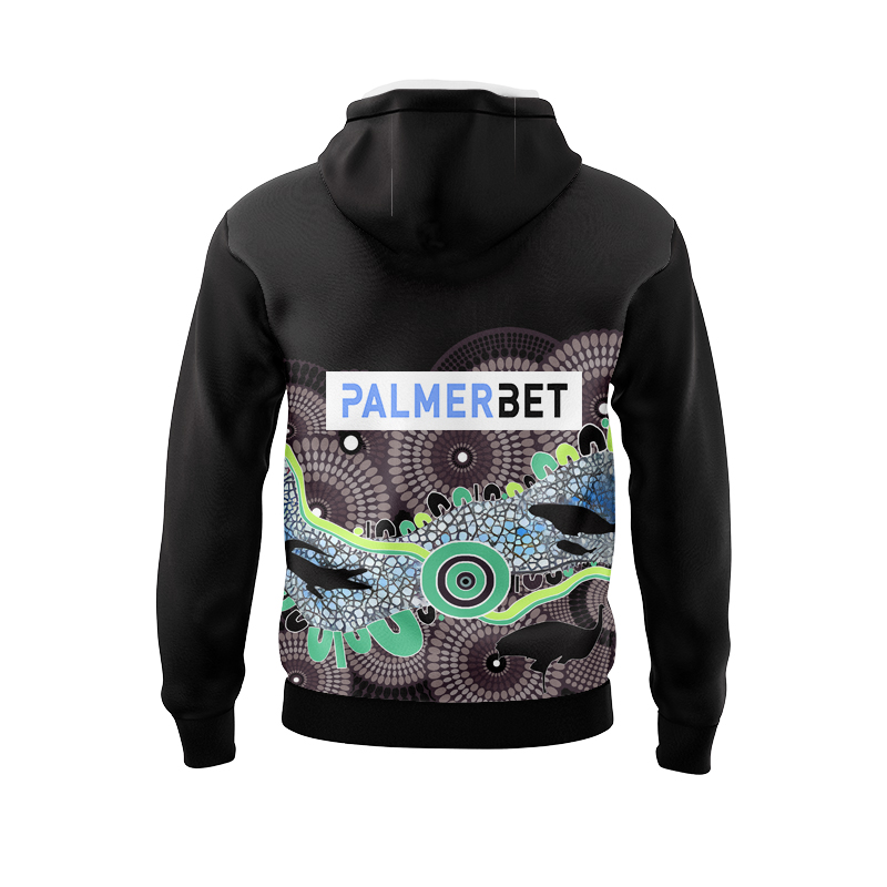 NRL Canberra Raiders 2024 Indigenous Run Out Hoodie