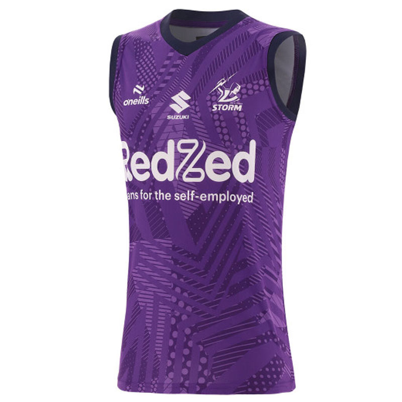 NRL Melbourne Storm 2024 Purple Training Singlet