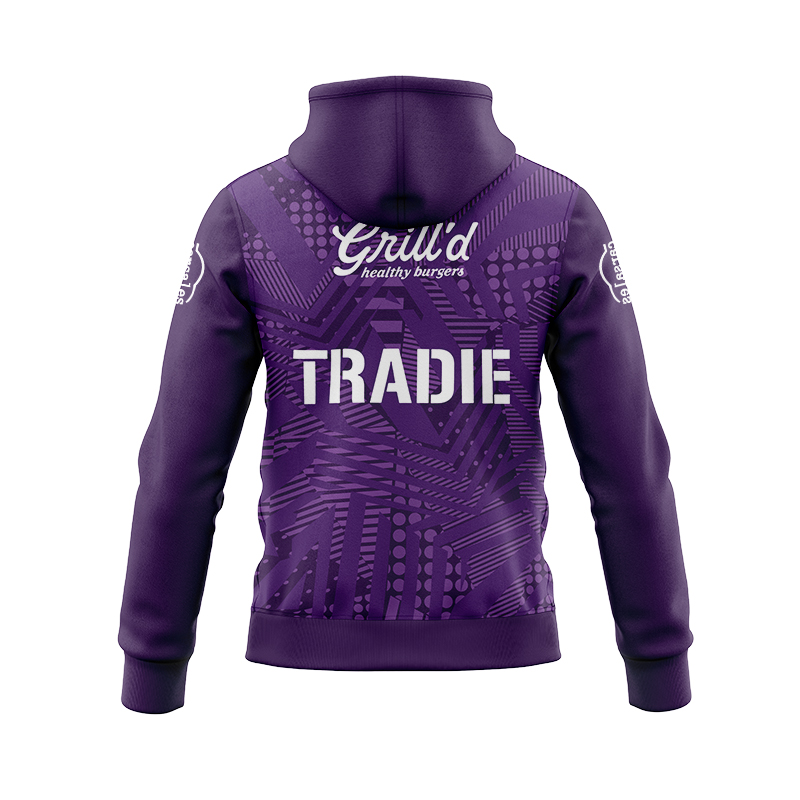 NRL Melbourne Storm 2024 Purple Training Zipper Hoodie