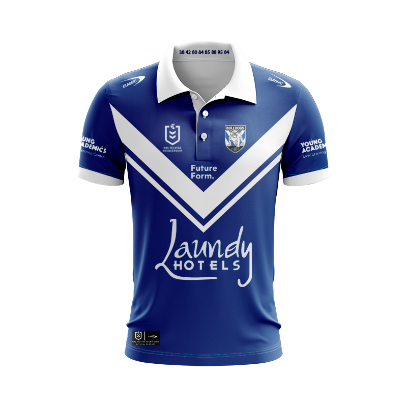 NRL Canterbury-Bankstown Bulldogs 2024 Away Polo Shirt