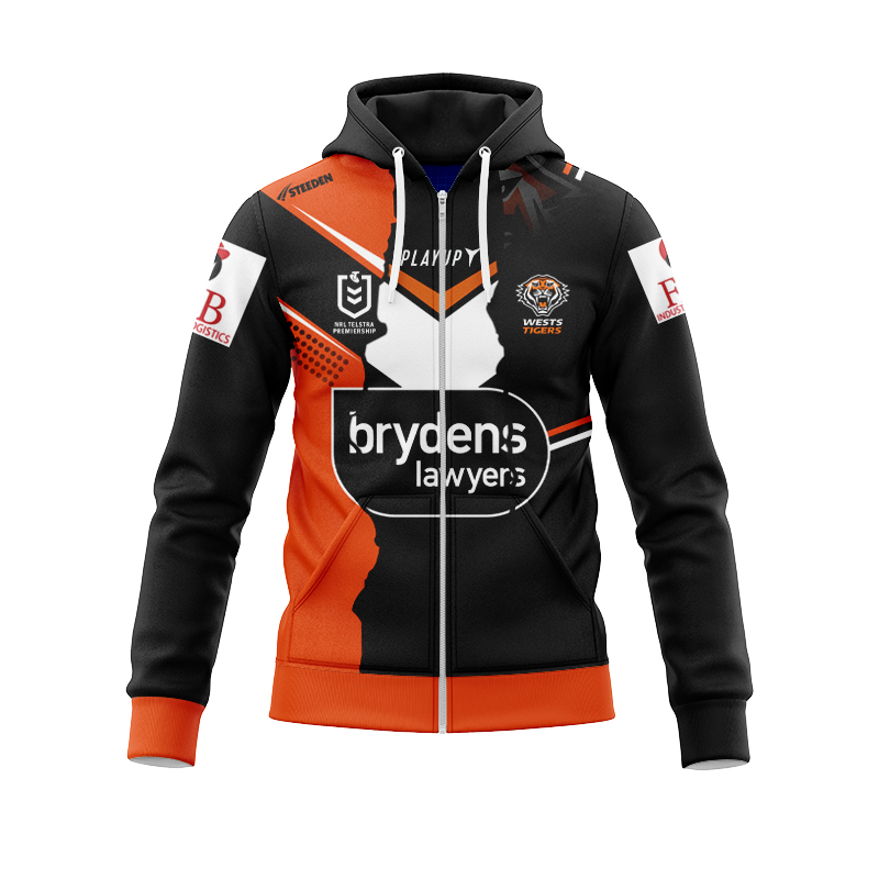 NRL Wests Tigers 2024 Mix Zipper Hoodie