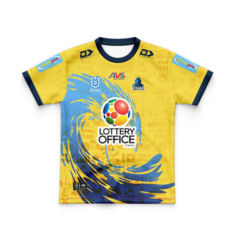 Kid's NRL Gold Coast Titans 2024 City Jersey