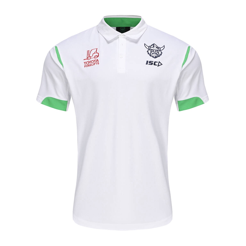 NRL Canberra Raiders 2024 White Polo Shirt