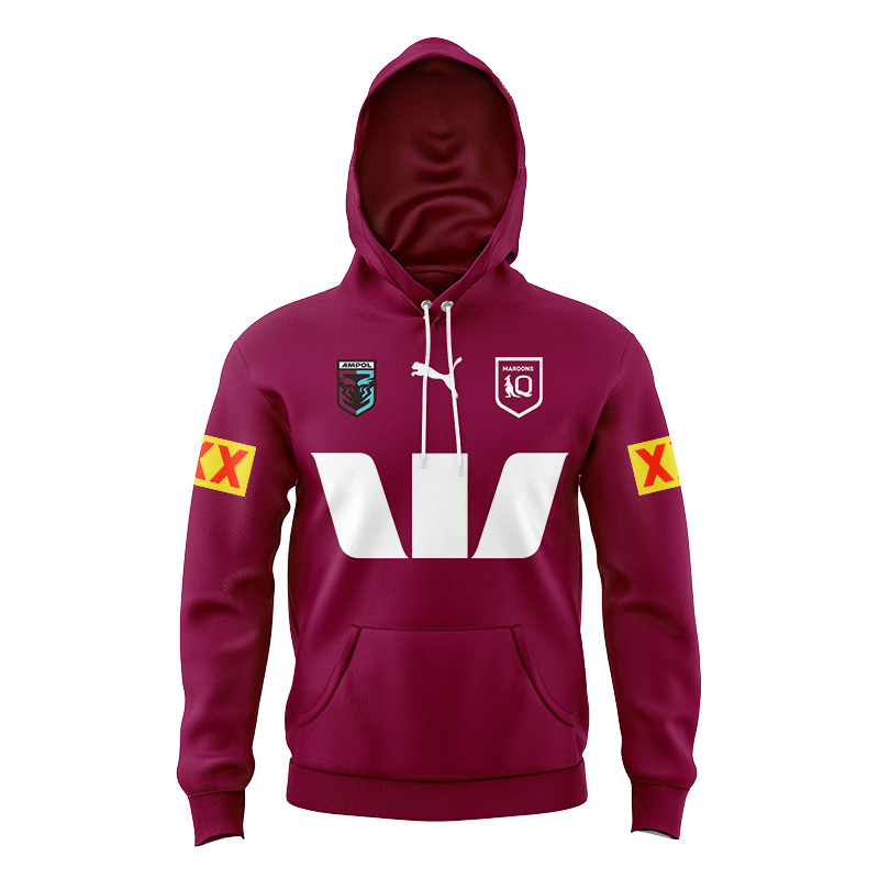 Kid's QLD Maroons 2024 Red Hoodie