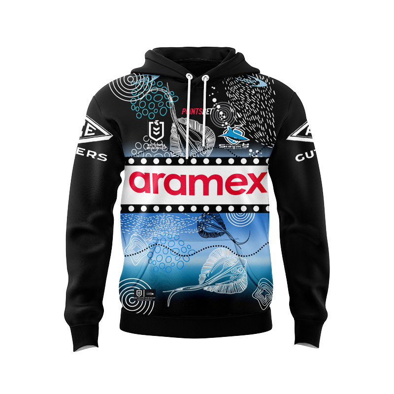 NRL Cronulla-Sutherland Sharks 2024 Indigenous Hoodie