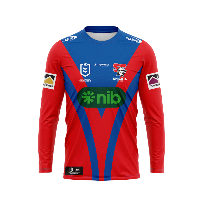 NRL Newcastle Knights 2024 Long Sleeve Home Jersey