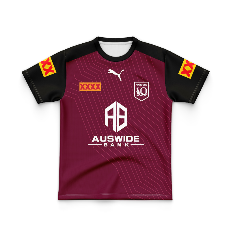 Kid's QLD Maroons 2023 Training Jersey
