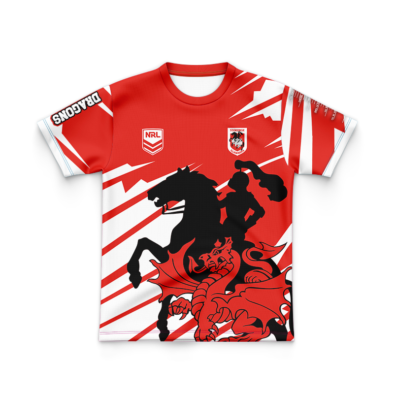 Kid's NRL St George Illawarra Dragons 2024 'FISHFINDER' Jersey