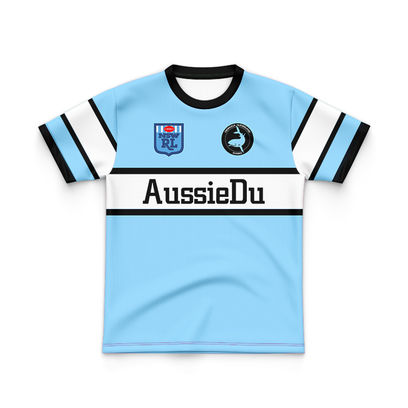 Kid's NRL Cronulla-Sutherland Sharks 1988 Retro Jersey