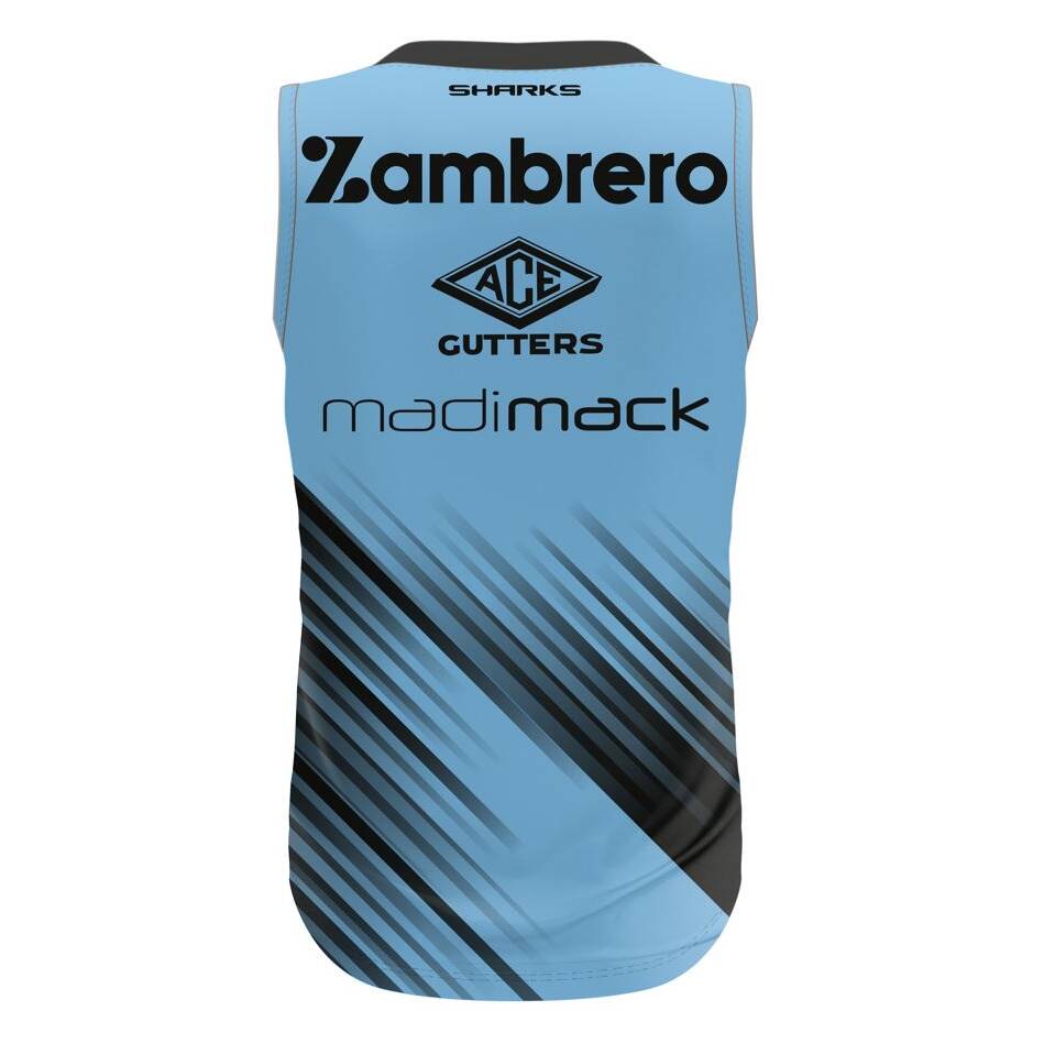 NRL Cronulla-Sutherland Sharks 2024 Players Training Singlet