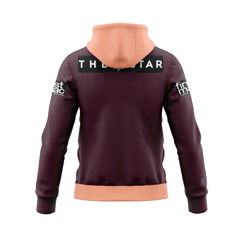 NRL Brisbane Broncos 2024 Sunstone Training Zipper Hoodie