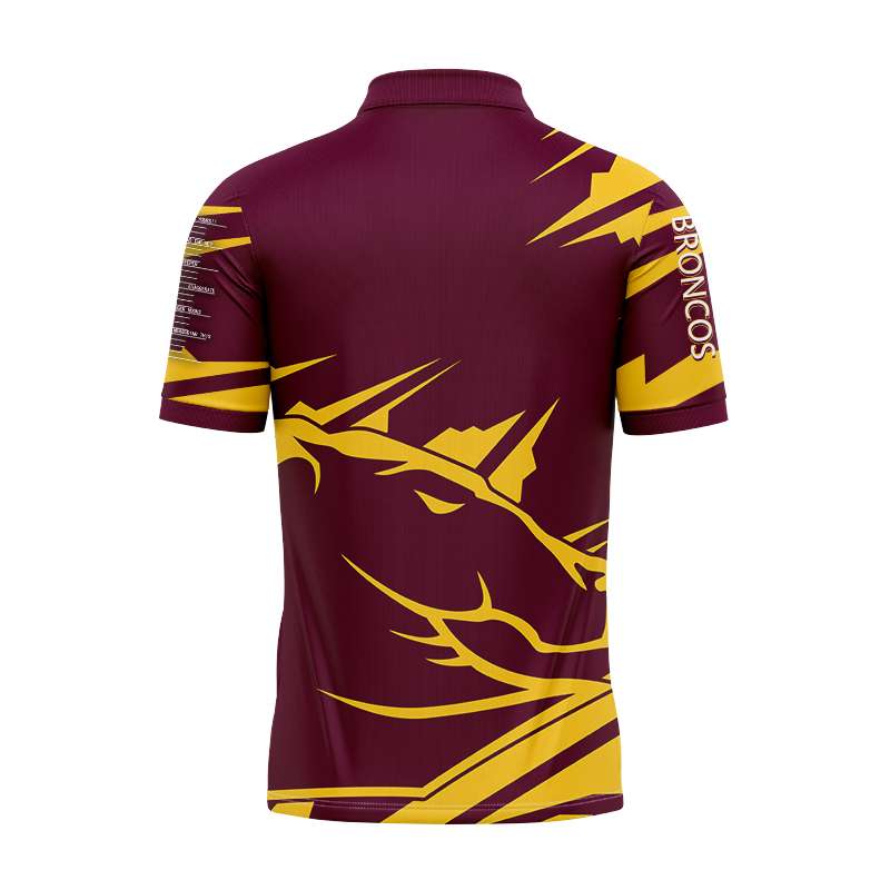 NRL Brisbane Broncos 2024 'FISHFINDER' Polo Shirt