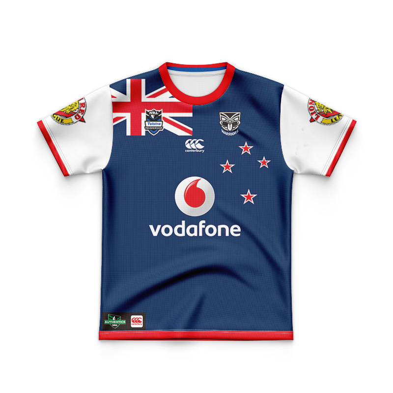 Kid's NRL New Zealand Warriors 2011 Heritage Retro Jersey
