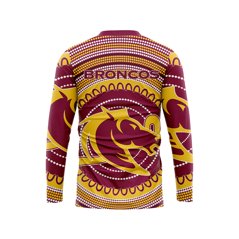 NRL Brisbane Broncos 2021 Long Sleeve Indigenous Jersey