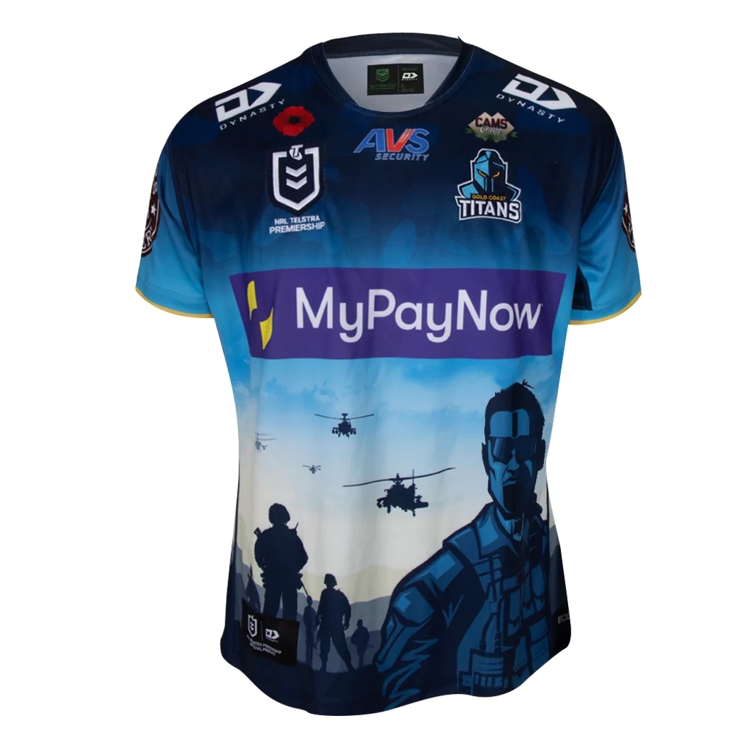 NRL Gold Coast Titans 2023 ANZAC Jersey