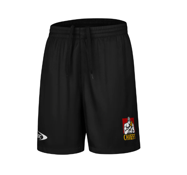 Waikato Chiefs Super Rugby 2024 Black Shorts