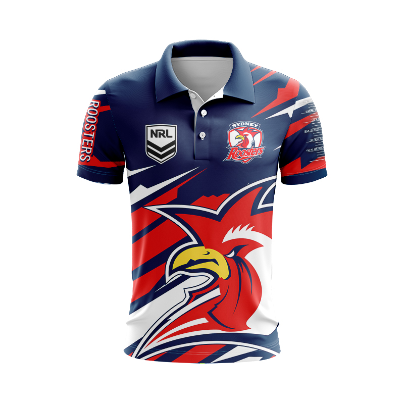NRL Sydney Roosters 2024 'FISHFINDER' Fishing Polo Shirt
