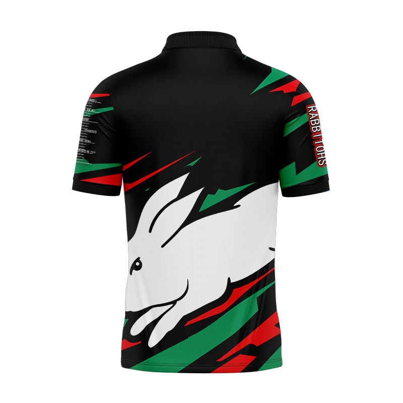 NRL South Sydney Rabbitohs 2024 'FISHFINDER' Fishing Polo Shirt