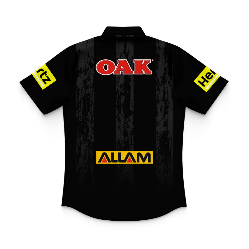 Kid's NRL Penrith Panthers 2025 Dark Training Polo Shirt