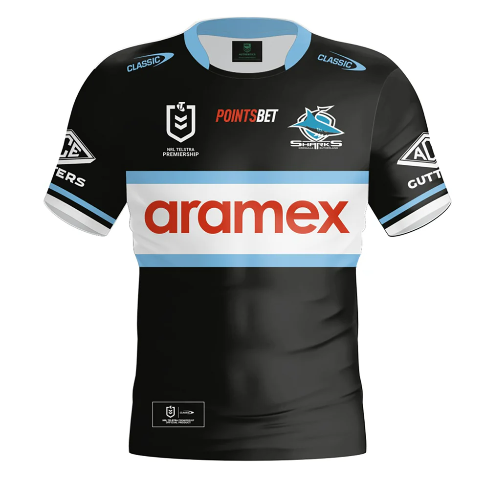 NRL Cronulla-Sutherland Sharks 2024 Away Jersey