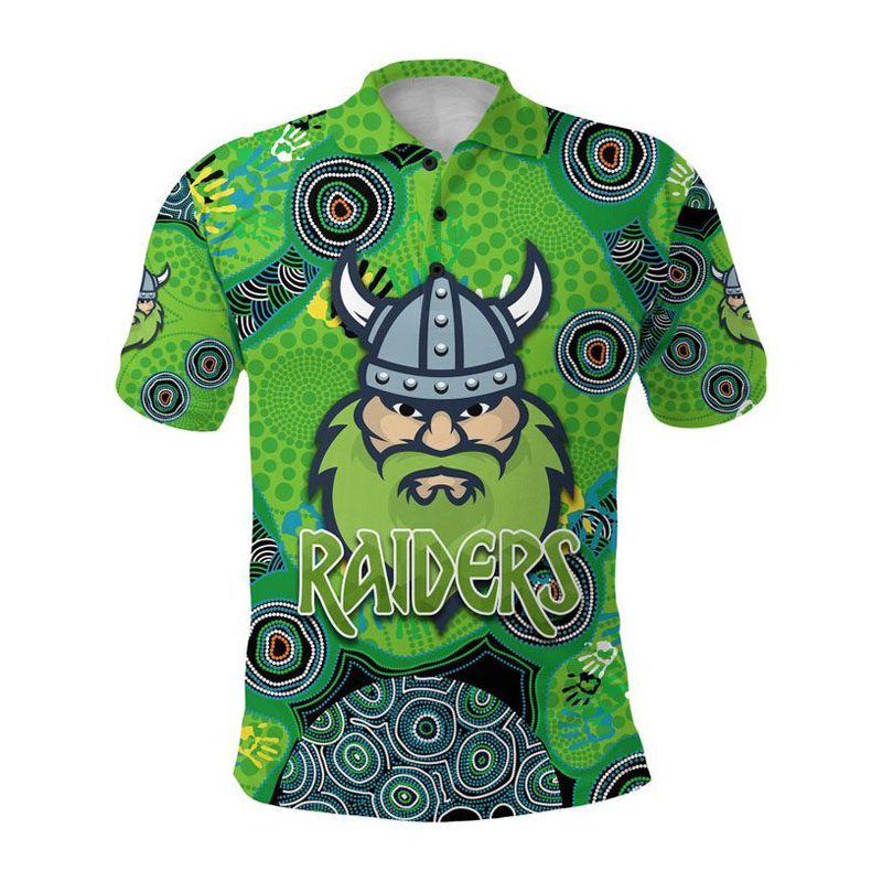 NRL Canberra Raiders 2021 Indigenous Polo Shirt