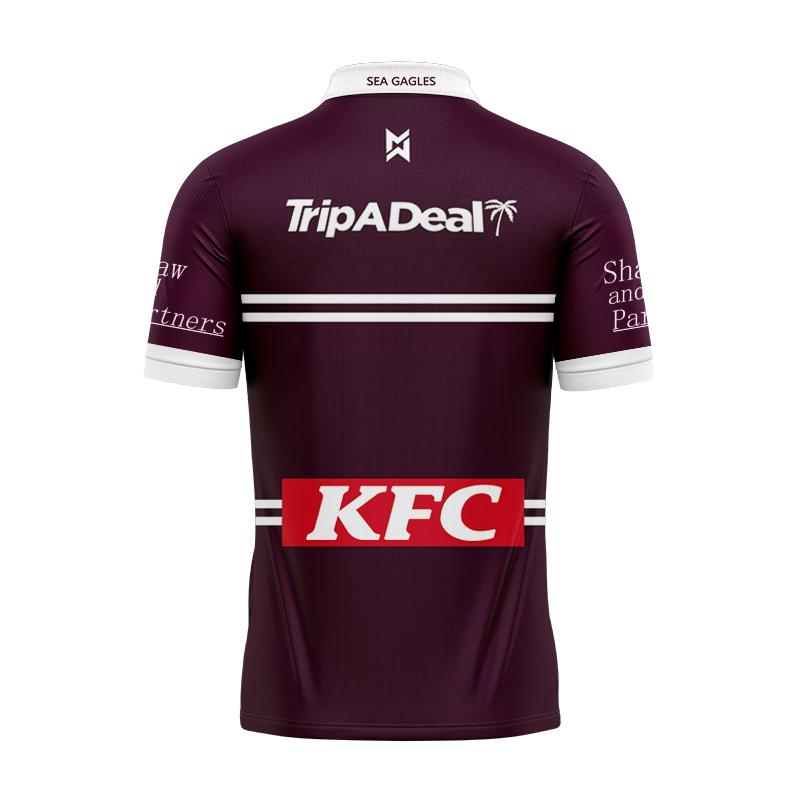 NRL Manly Warringah Sea Eagles 2024 Home Polo Shirt