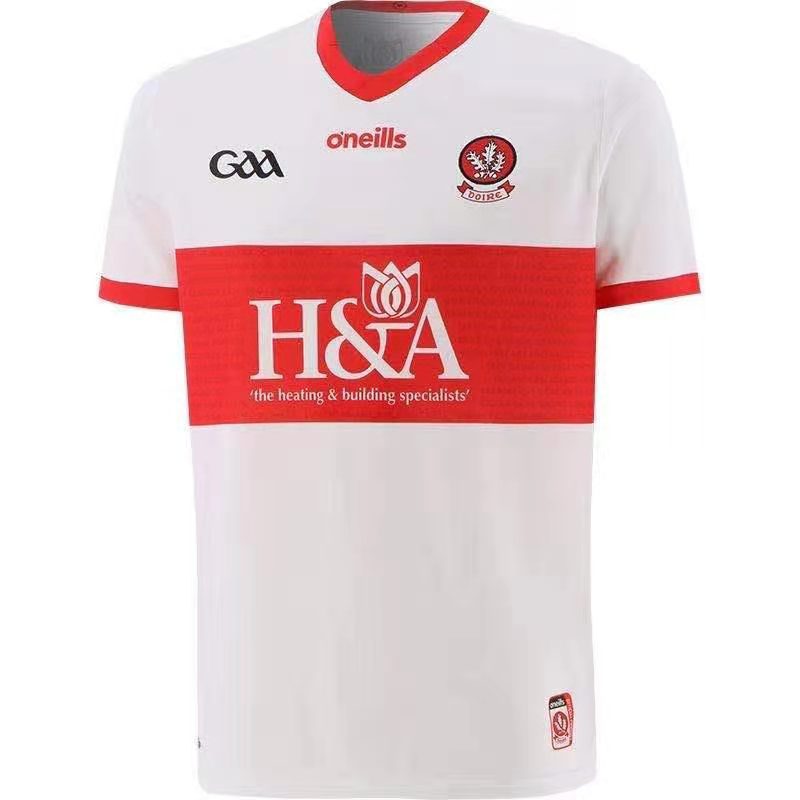 Men's Derry GAA 2 Stripe 2021-22 Home Jersey