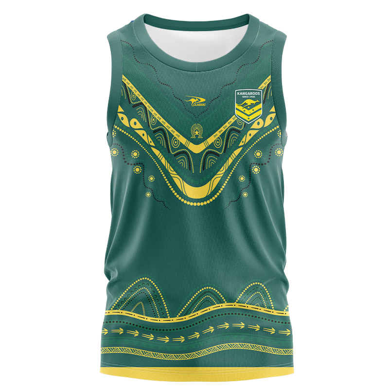 Australia Kangaroos 2024 Indigenous Singlet